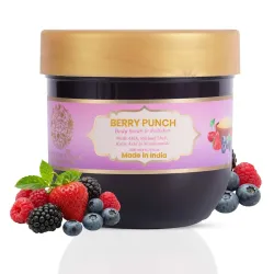 RYLLZ ESSENTIALS Berry Punch Body Scrub & Polisher | with AHA, Walnut Shell, Kojic Acid, Niacinamide & Glycolic Acid | for Dead Skin Cells, Ingrown Hair & Skin Feeling Smoother/Polished | 20...