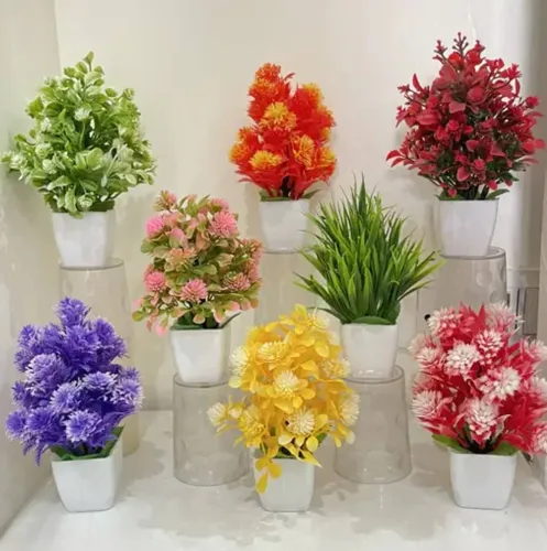 Image of Ryme Set Of 8 Mini / Small Artificial Plants