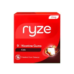 RYZE Nicotine Gum 2mg | 2mg Cola Nicotine Gum | Pack of 10 (90 gums)