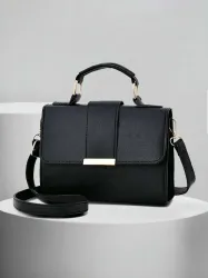 Ryzon Black Girls Sling Bag - Medium Women college for office