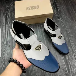 Rzisbo Men Sandal (Blue, Grey, 7)