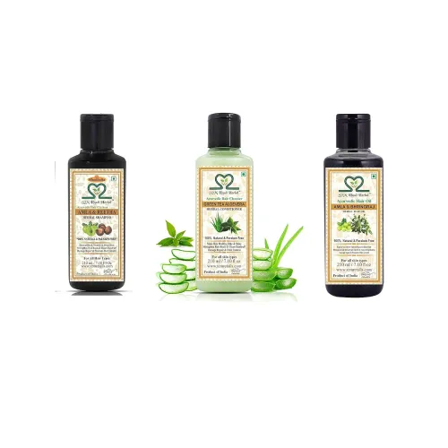 Image of S2M Herbal Ayurvedic Hair Care Kit 210ml Pack of 3
