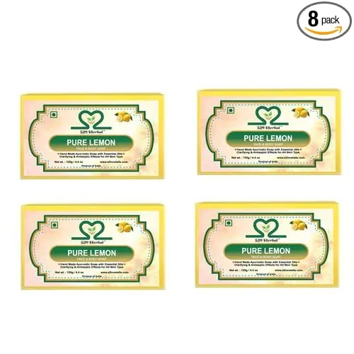 Image of S2M Herbal Handmade Fresh & Pure Lemon Soap, Po8