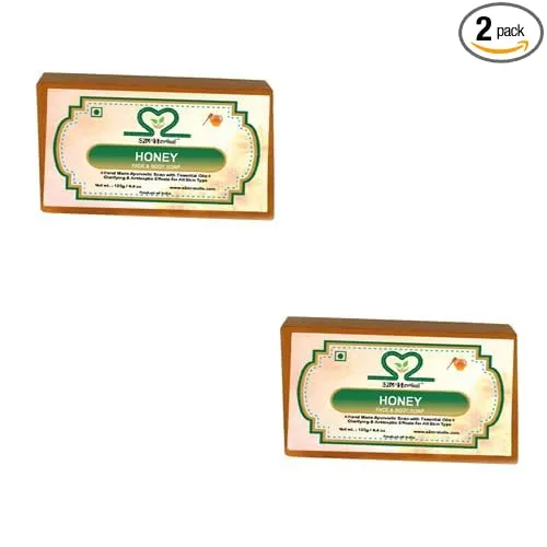 Image of S2M Herbal Pure Honey Glycerine Soap Pack Of 2 (2 x 125 g)