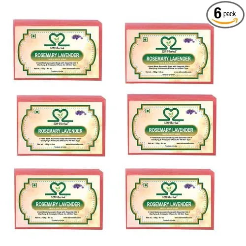 Image of S2M Herbal Rosemary Lavender Soap (6 x 125 g)