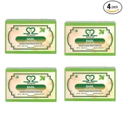 S2M Herbal Basil Scrub Soap (4 x 125 g)
