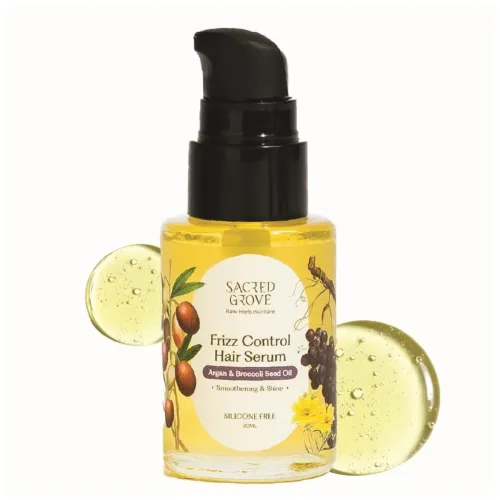 Image of Sacred Grove Frizz Control Hair Serum for Dry Frizzy Hair