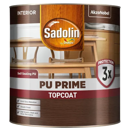 Image of Sadolin by Dulux | PU Wood Primer & Polish Sealer for Interior Surfaces | Excellent Resistance to Scratches, Stains, and