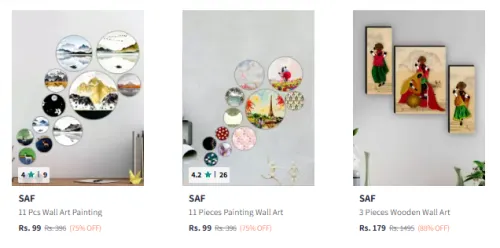 Image of SAF Home Decor Wall Art Starting at ₹99