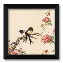 SAF paintings loving bird modern art premium wall painting for home decoration 9.5 inch x 9.5 inch MOQ-SD12A