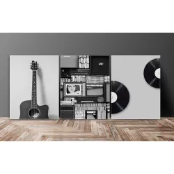 SAF paintings Multieffect UV Textured Panel Painting (Set of 3, 12 Inches X 27 Inches (SANFC12289) SANFC12289