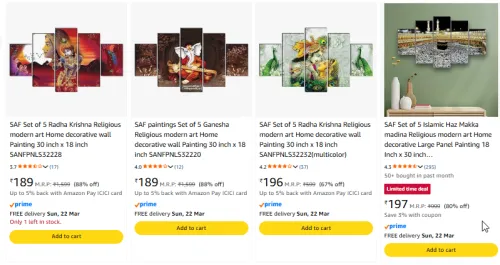 Image of SAF paintings So5 starting @ ₹189