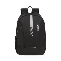 Safari Flash Medium 26L Water Resistant Polyester Casual Standard Backpack - Black