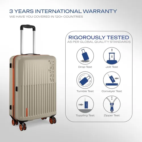 Image of Safari Astra Neo 8 Wheels 66cm Medium Size Check-in Trolley Bag