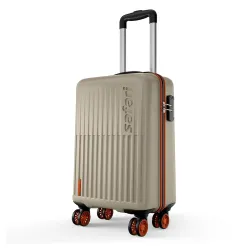 Safari Astra Neo 8 Wheels 56cm Cabin Size Trolley Bag, Hard Case Polycarbonate, 360 Degree Wheeling Carry-on Luggage for