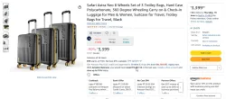 Safari Astra Neo Polycarbonate 3 Pc Trolley Set