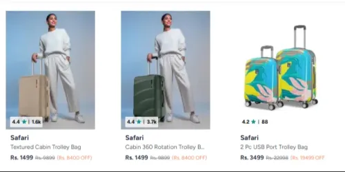 Image of Safari Trolley Bag at minimum 82% Discount