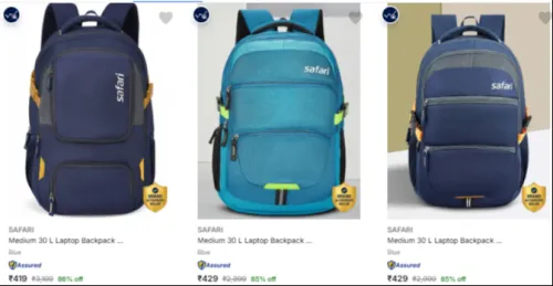 Image of Safari Backpack at minimum 70% Discount