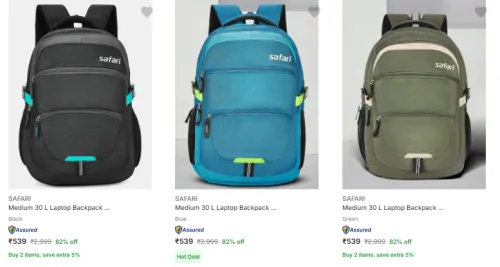 Image of SAFARI Backpacks at Starting @ ₹539