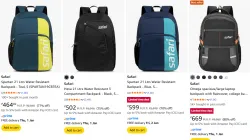 Safari Backpacks Upto 80% Discount