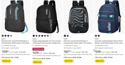Safari bags upto 75% off