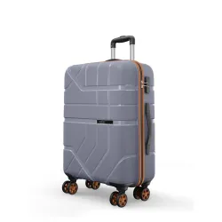Safari Broadway 8 Wheels 77cm Large Size Trolley Bag, Hard Case Polypropylene, 360 Degree Wheeling Checkin Luggage for Men & Women, Suitcase for Travel, Trolley Bags for Travel, Flintstone