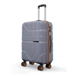 Safari Broadway 8 Wheels 65cm Medium Size Trolley Bag, Hard Case Polypropylene, 360 Degree Wheeling Checkin Luggage for Men & Women, Suitcase for Travel, Trolley Bags for Travel, Flintstone