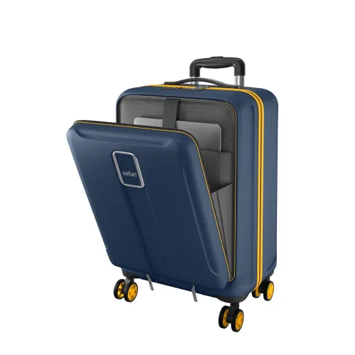 Image of Safari Cabin Trolley Bag with Laptop Compartment, Hardside Polycarbonate Small