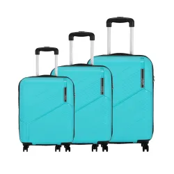 Safari Carter Hard-Sided Polypropylene Trolley Bags Set Of 3
