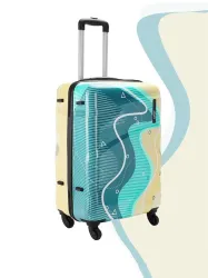 Safari Coastline Printed Medium Trolley Bag