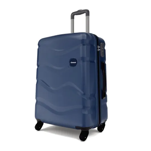 Image of Safari Genius Fortis 66cm Medium Size Check-in Trolley Bag Hard Case Polycarbonate, 4 Spinner Wheels, 360 Degree Wheelin
