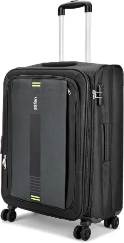 Image of SAFARI GAMMA NEO 55 4W BLACK Expandable Cabin Suitcase 4 Wheels - 22 Inches