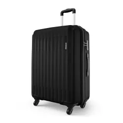Safari Genius Alley 75cm Large Size Check-in Trolley Bag Hard Case Polypropylene, 4 Spinner Wheels, 360 Degree Wheeling Luggage, Travel Bag, Suitcase for Travel, Trolley Bags for Travel, Bla...
