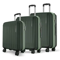 Safari Genius Alley Set of 3 (Cabin + Medium + Large) Trolley Bags Hard Case