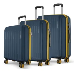 Safari Genius Alley Set of 3 (Cabin+ Medium + Large) Trolley Bags Hard Case