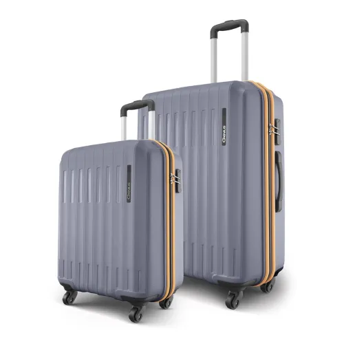 Image of Safari Genius Alley Set of 2 (Cabin + Medium) Trolley Bags Hard Case Polypropylene, 4 Spinner Wheels, 360 Degree Wheelin