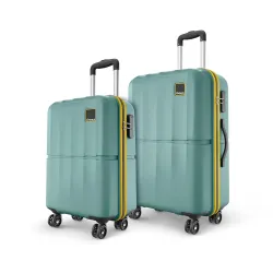 Safari Genius Theo 8 Wheels Set of 2 (Cabin + Medium) Trolley Bags