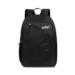 Safari Hexa 21 Ltrs Water Resistant 3 Compartment Backpack - Black, S (HEXA19CBBLK)
