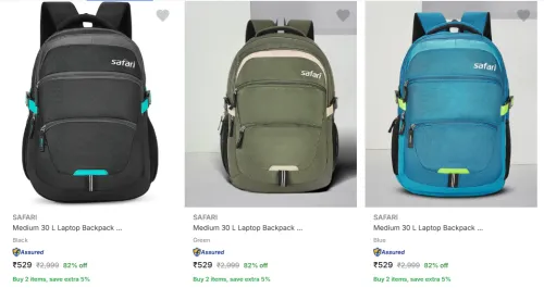 Image of Safari Laptop Bags at minimum 72% Discount