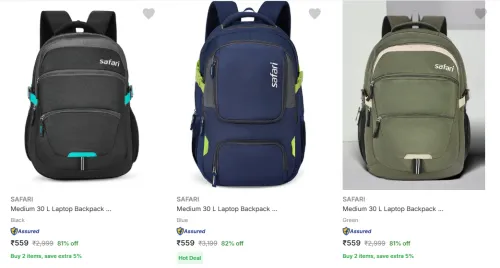 Image of Safari Laptop Bags upto 82% Discount