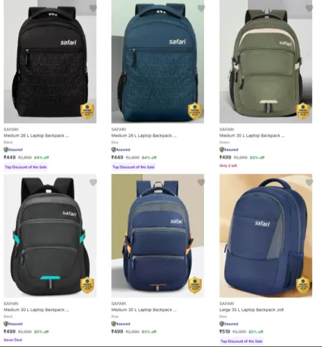 Image of SAFARI Laptop Bags upto 84% Discount