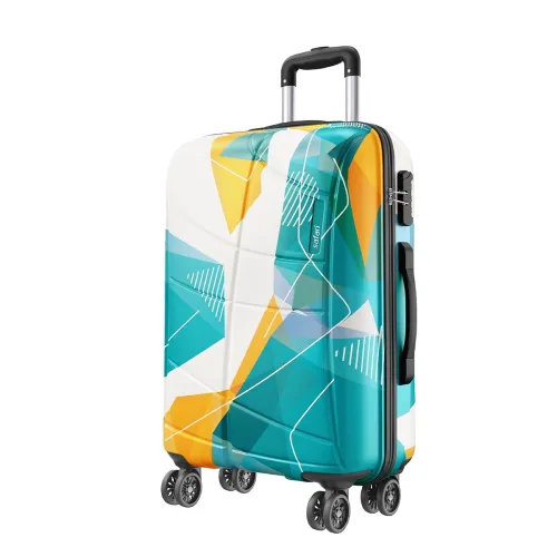 Image of Safari Luma Neo 8 Wheels 77cm Large Size Trolley Bag, Hard Case Printed Polycarbonate, 360 Degree Wheeling Checkin Lugga