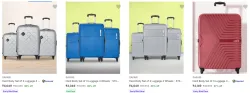 Safari Magnum Hard Body Set of 3 Luggage Up-to 86% Discount.