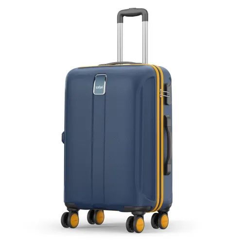 Image of Safari Medium Thorium Neo 8 Wheels 66 Cm Check-in Trolley Bag Hard Case Polycarbonate 360 Degree Wheeling System Luggage