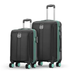 Safari Medium Thorium Neo 8 Wheels 55 and 66 Cm Small and Trolley Bags Hard Case
