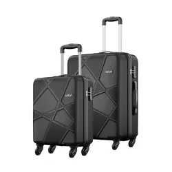 Safari Pentagon 2-Piece Luggage Set Black