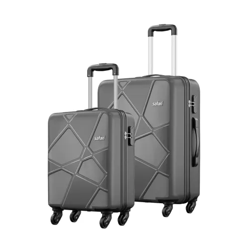 Image of Safari Pentagon Polypropylene Hardside Luggage Set 55cm & 66cm * Set of 2
