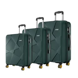 Safari Pentagon Pro 3-Piece Trolley Set – Dusk Green