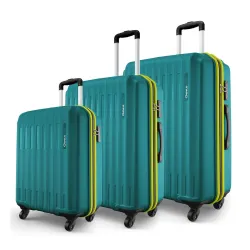 Safari Polypropylene 360 Degree Genius Alley Luggage Set Of 3
