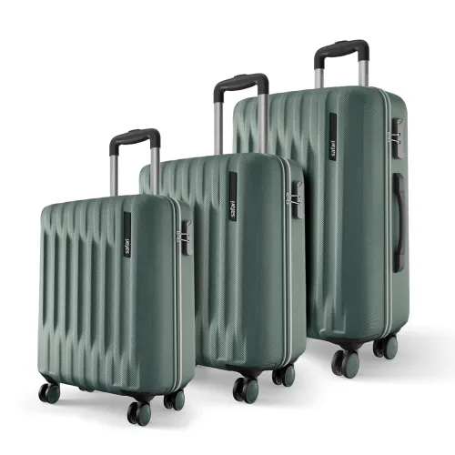 Image of Safari Ray Neo 8 Wheels Set of 3 Trolley Bags, Hard Case Polycarbonate 360 Degree Wheeling